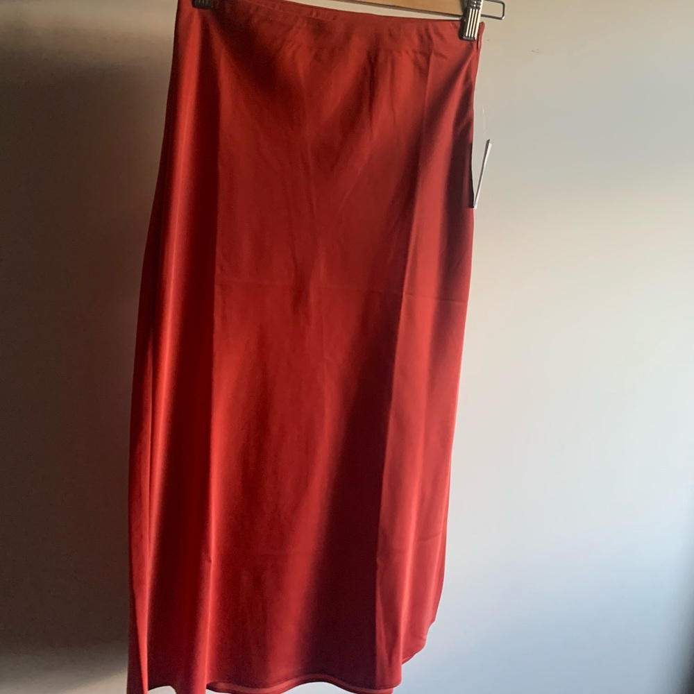 2/$15 Forever 21 Red Satin Skirt